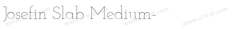 Josefin Slab Medium字体转换